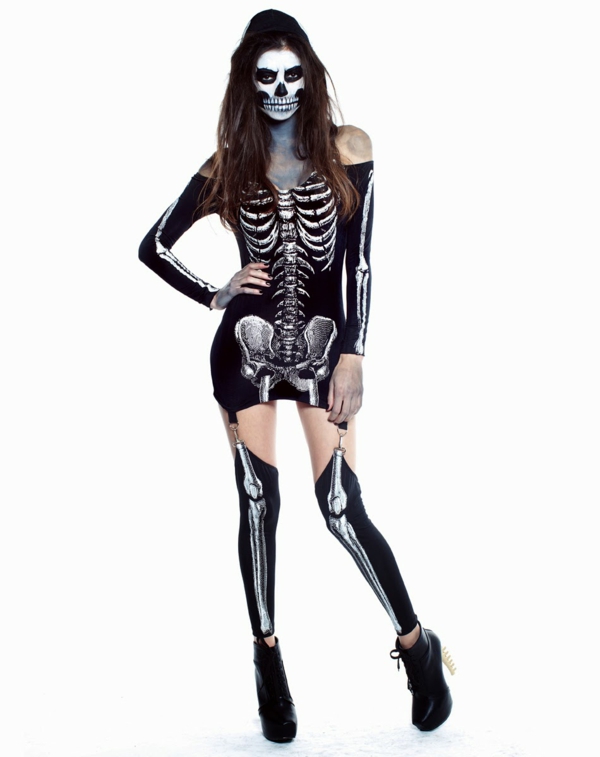 skelett kostüm für fasching