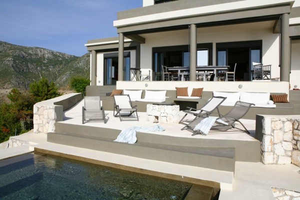 Villa Delphina  Griechenland Ferienhaus Mittelmeer atemberaubend Ansicht 