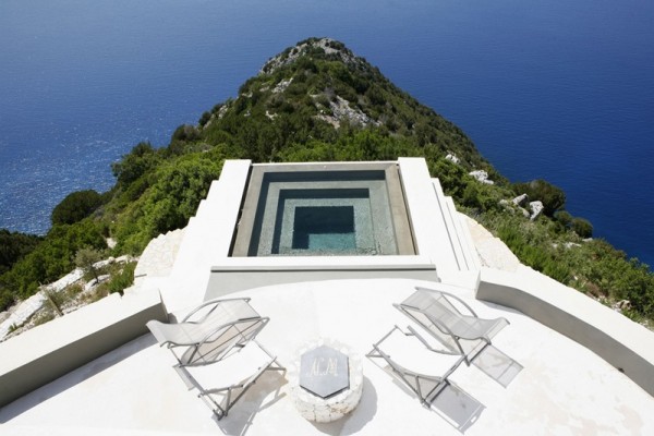 Villa Delphina  Griechenland Ferienhaus Mittelmeer atemberaubend Ansicht  