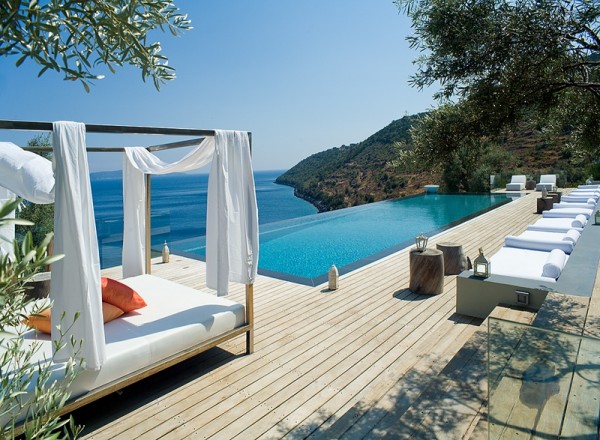 Villa Eudokia   Griechenland Ferienhaus Mittelmeer atemberaubend Ansicht 