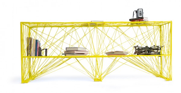 Bücherregale  modern modular  faszinierend  leicht gelb