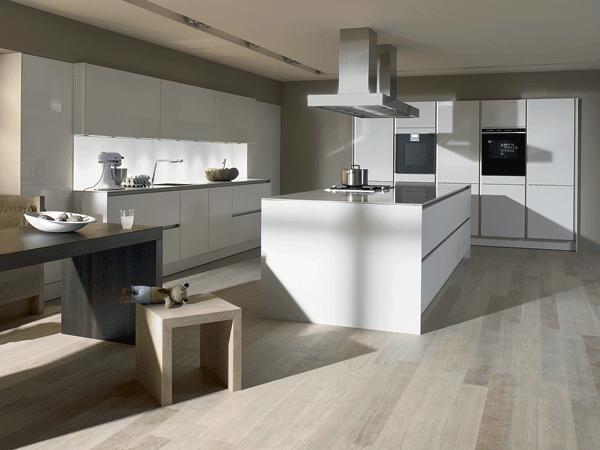 minimalistische Küche Holz Platte2