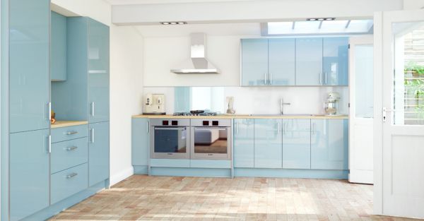 10 farbkombinationen für moderne küchen himmlisch blau