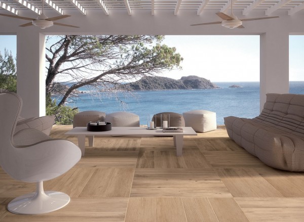 Aussehen  Holzfliesen Ariana Ceramica Italiana Fußbodenheizung weiß 