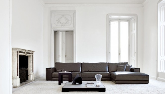 Busnesli braun weiß Couch Tisch modern