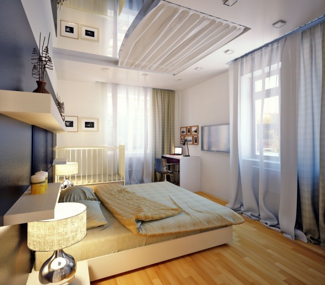 Ideen modern Schlafzimmer Möbel Teppich