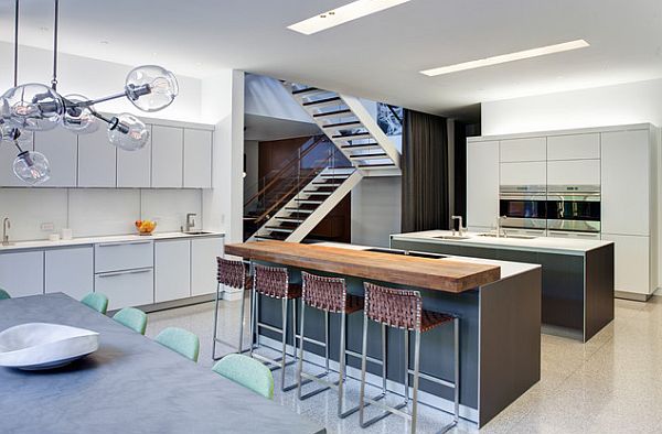 gegenwärtig Küche grau Design Treppen