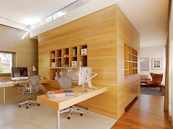 modern Holzeinrichtung Büro