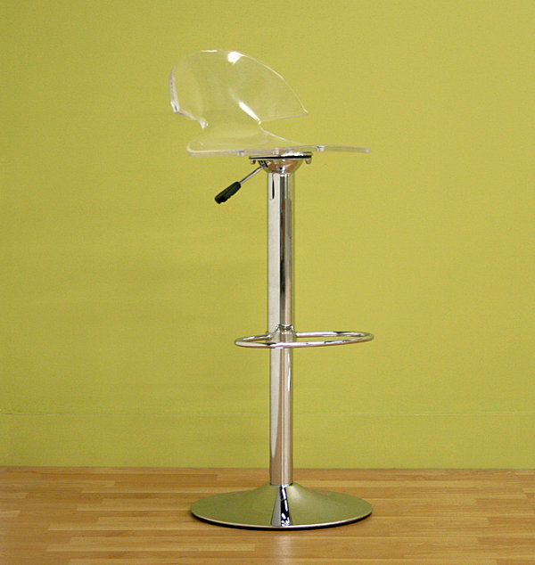 modern acryl chrom stuhl glas