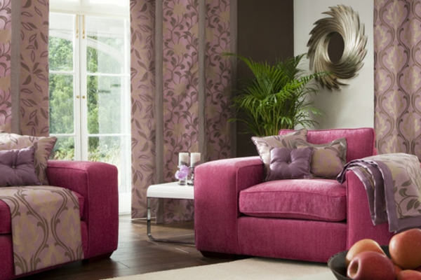 Architektur des Glücks rosa sofa kissen wandverkleidung