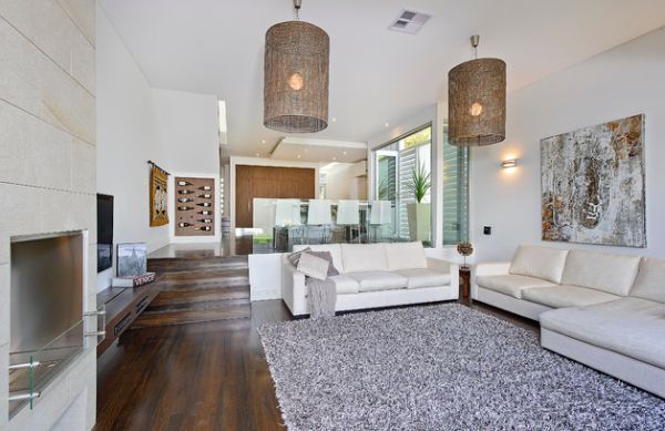 Brillante Kabeltrommel Lampen mystischen Aspekt wohnzimmer teppich weiß couch