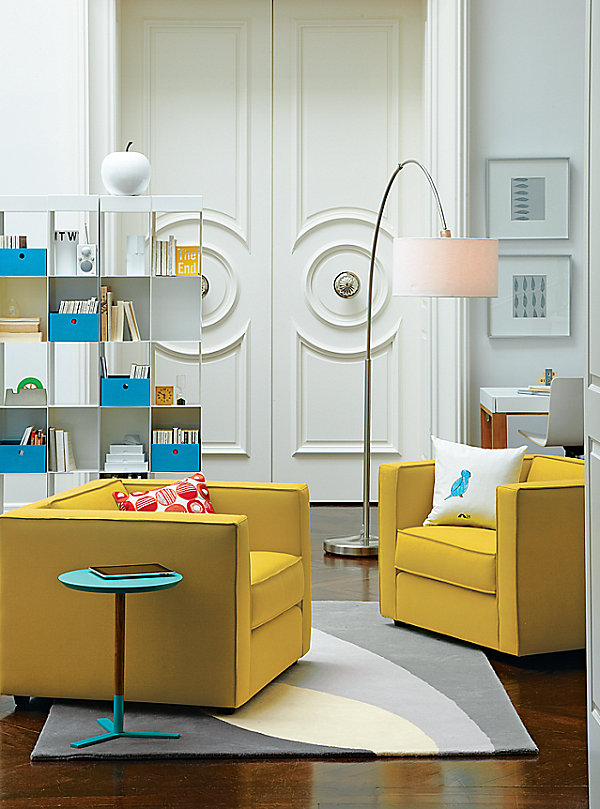 Design für den Herbst gelb sofa