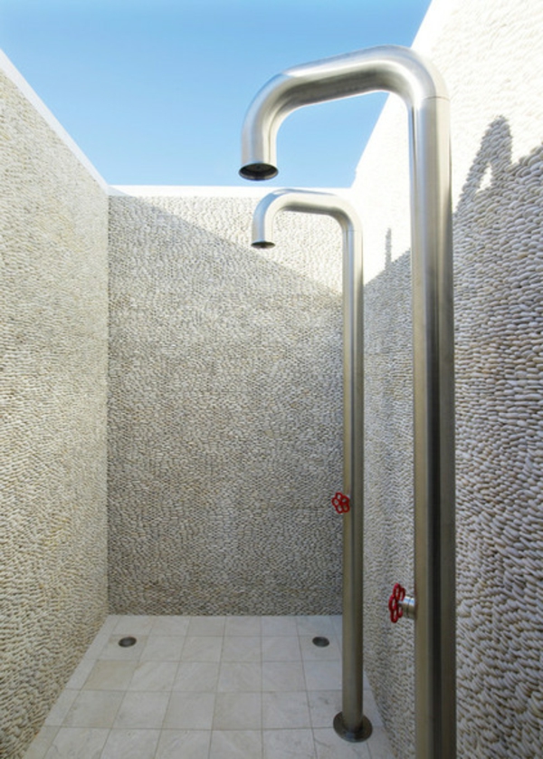Designs für anregende Gartenduschen badezimmer steine