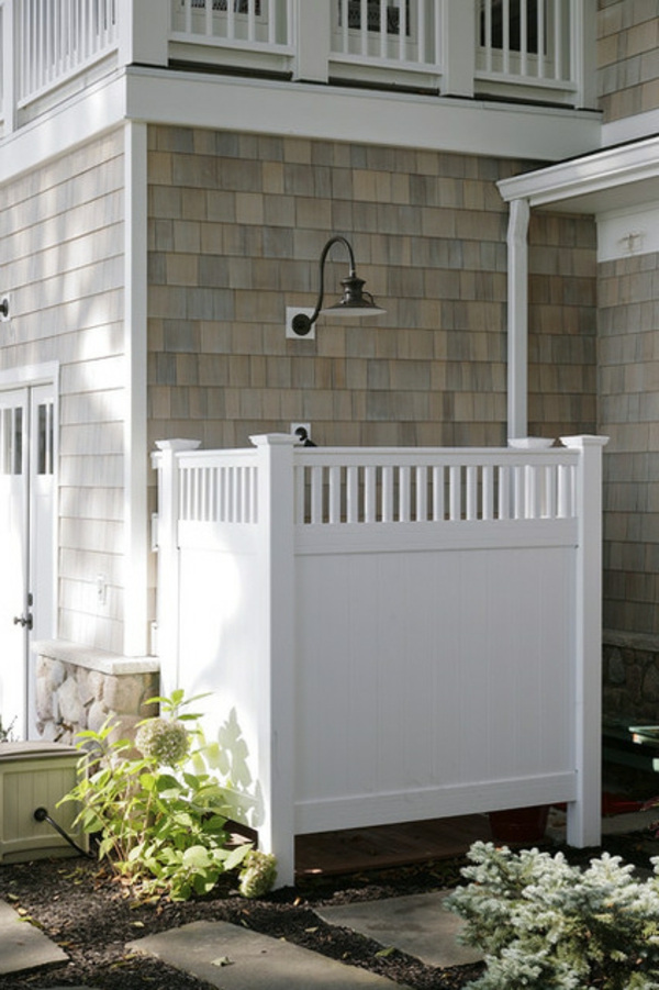 Designs für anregende Gartenduschen exterior weiß