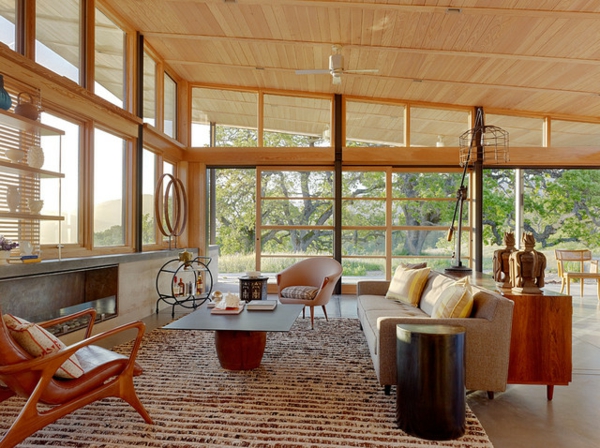 Midcentury modernes Design wohnzimmer couch tisch