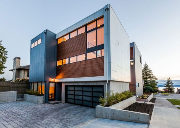 Modernes Haus in Seattle exterior architektur