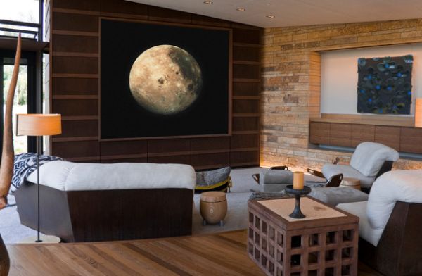 Mond als Dekoration wohnzimmer