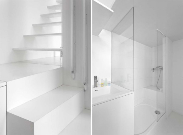 Paris Apartment innovative Techniken  für Beleuchtung badezimmer