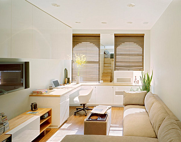 Studio Appartements wohnzimmer weiß couch
