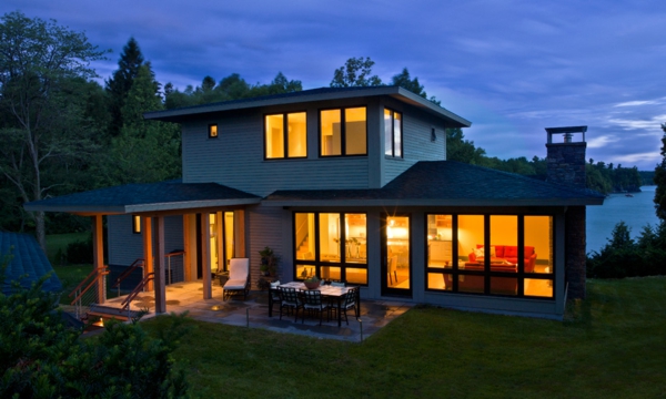 Verkauf Ihres Hauses exterior nacht beleuchtung