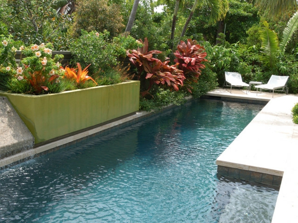 coole Lösungen Hitze Garten besiegen schwimmbecken