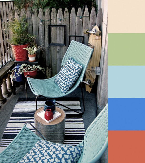 farbiges Design für Außenbereiche stuhl teppich