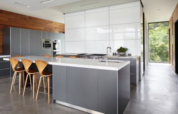 grau Designs küche stuhl kücheninsel