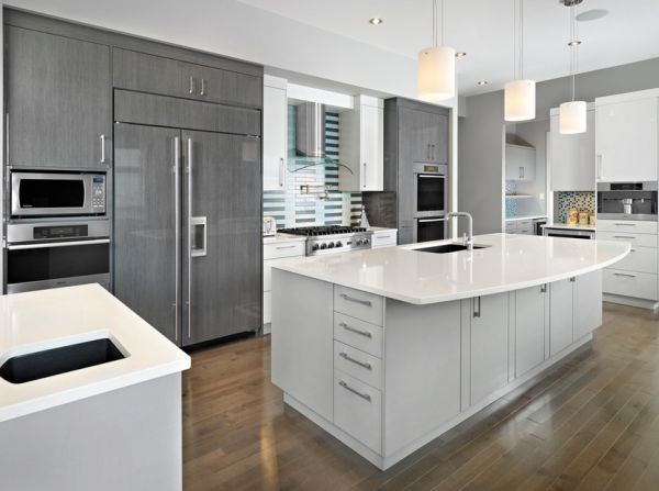grau Designs küche weiß