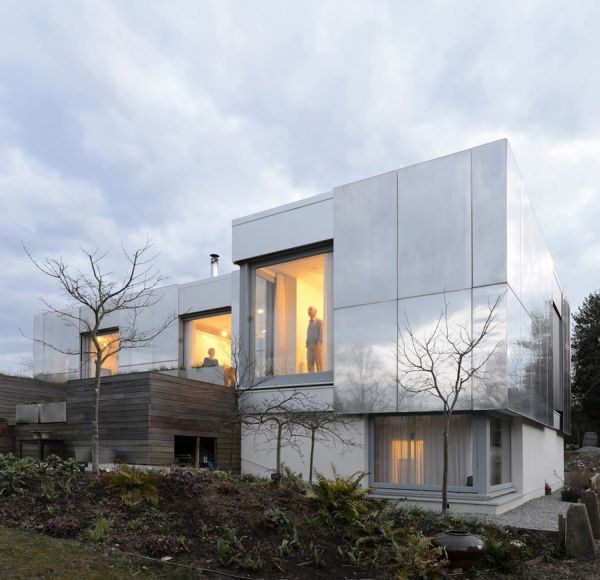 grünes Haus Smart Technologie zeitgenössisches Design exterior architektur