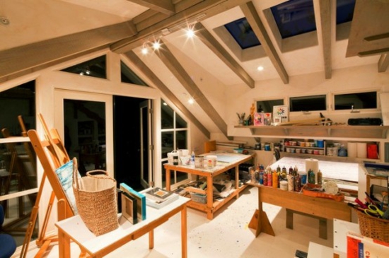 interessante home studio designs basteln im dachgeschoss
