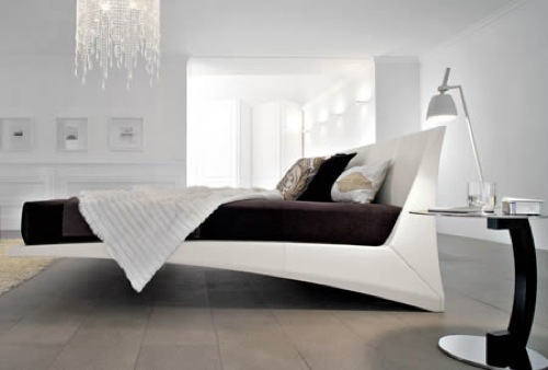 schöne kreative Betten weiß schwarz