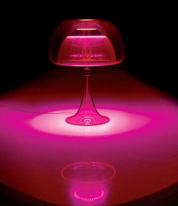 trendy lampe aurelia von qisdesign neon pink 