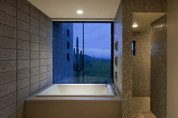 Haus Arizona geräumig Interior  atemberaubend Patio wanne badezimmer fliesen