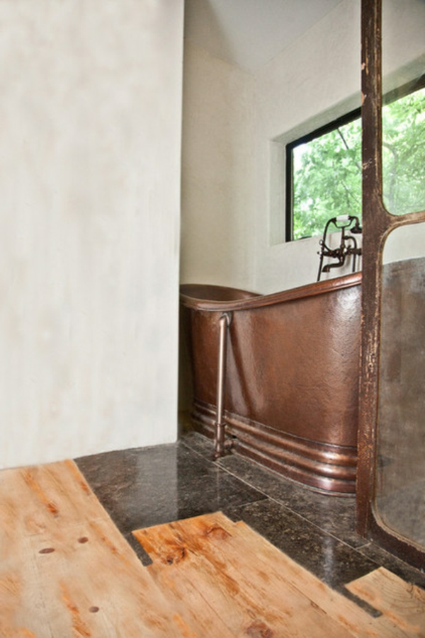 Haus aus Hartholz baum badezimmer wanne
