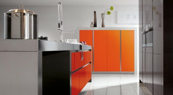 Küchen Designs Orange spüle