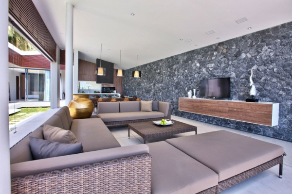Mandalay Beach Villas wohnzimmer grau couch kaffeetisch