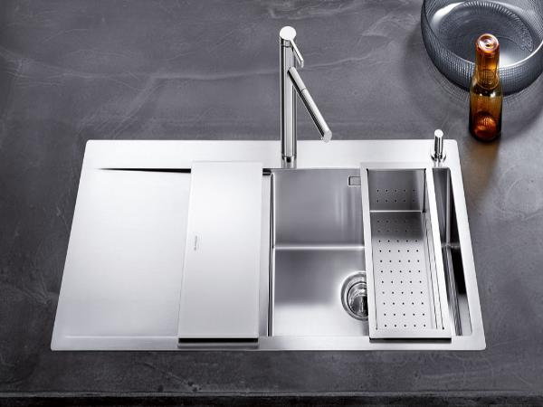 Stile Ideen Küchenspülen grau wasserhahn