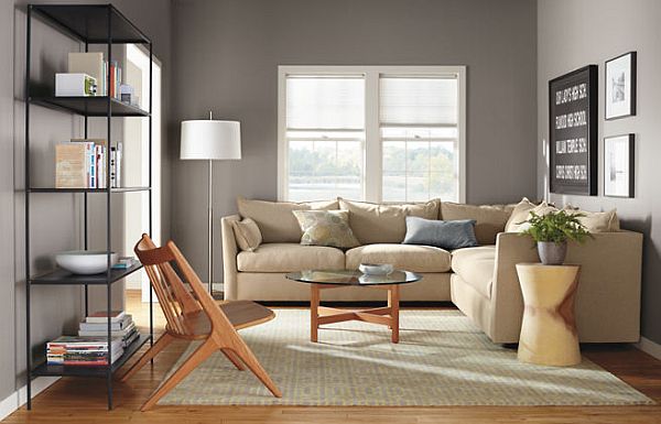Stühle für das Wohnzimmer Holz weiß couch kissen regale