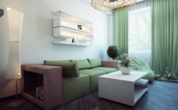 Wertvolle Dekoration wohnzimmer grün couch tisch