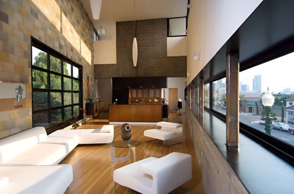 Wohnraum Dekoration weiß couch glastisch
