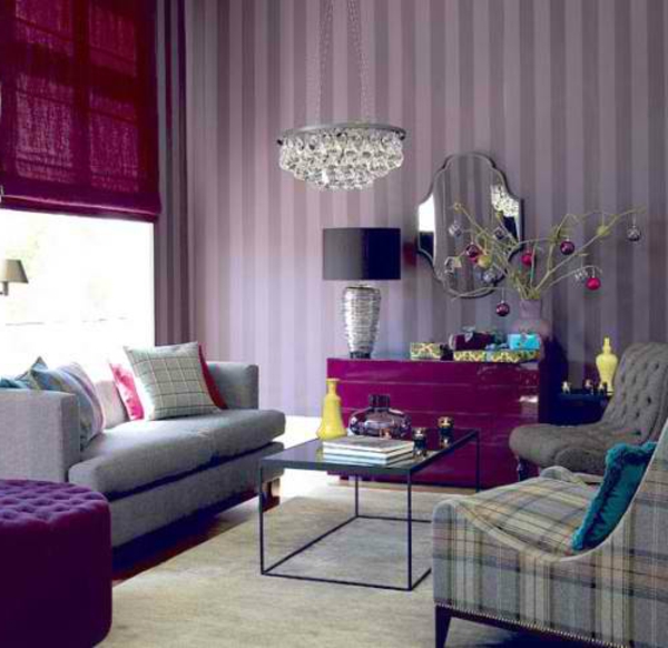 Wohnzimmer Designs Lila couch schrank tisch sofa leuchter