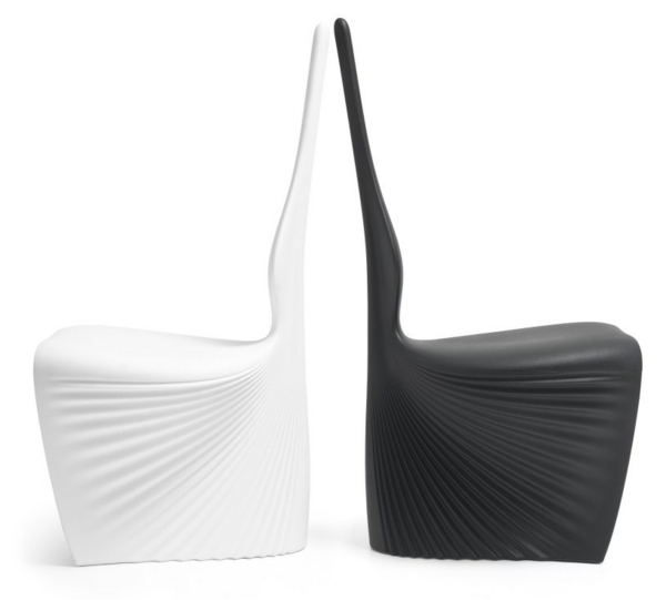 atemberaubende Formen und Farben Stühle  weiß schwarz