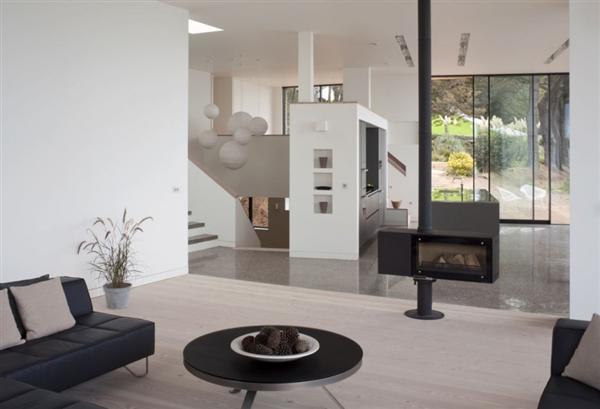 atemberaubende minimalistische Wohnzimmer leder couch tisch