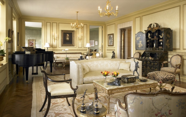 attraktiv  französisch Wohnzimmer Designs prächtig couch kronleuchter stuhl teppich klavier