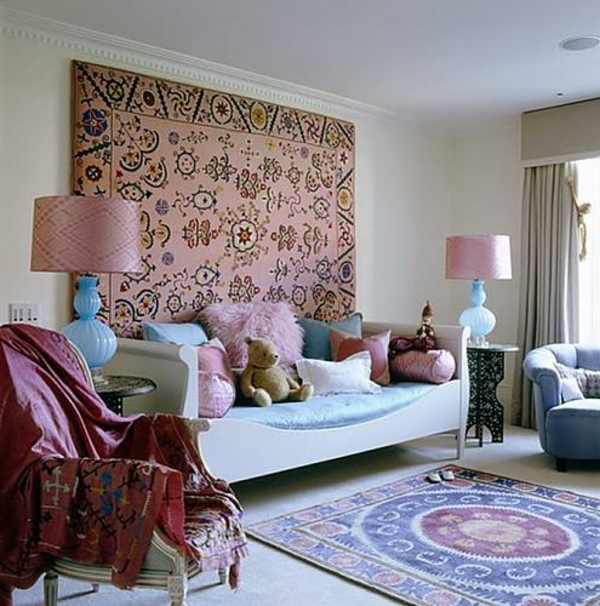 coole Ideen Kopfteile rosa dekoration sofa