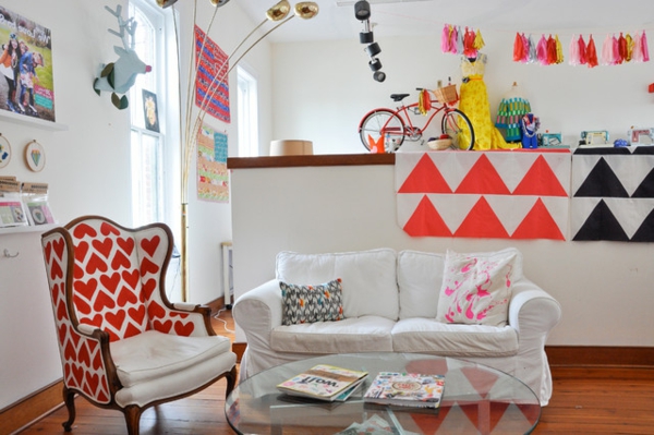 dekorative Projekte Sommertage eklektisch sofa bunt couch