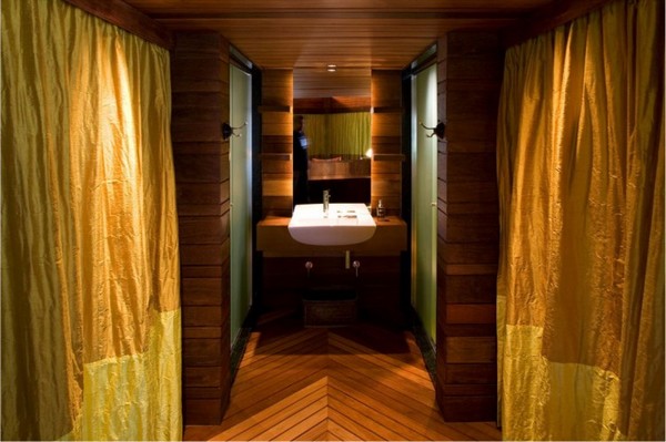 fabelhaft blattförmiges Haus Brasilien badezimmer waschbecken