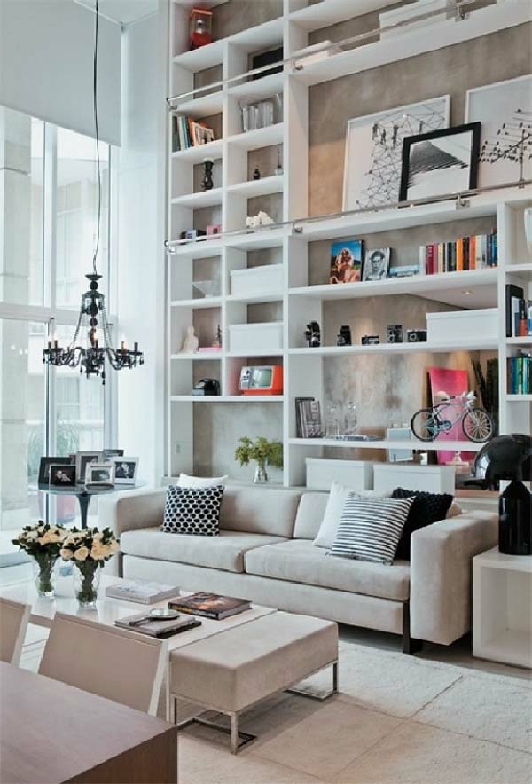 fabelhaft Bücherregale weiß couch kaffeetisch