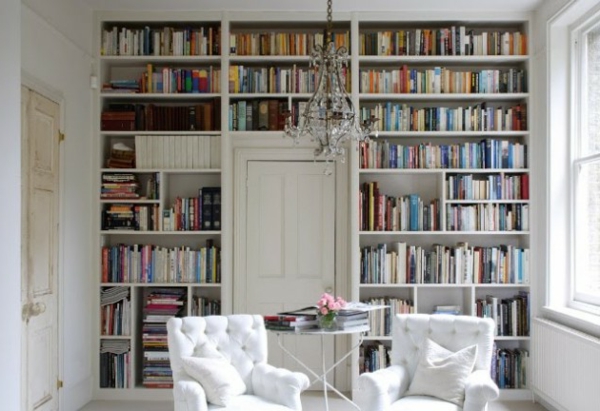 fabelhaft Bücherregale weiß sofa