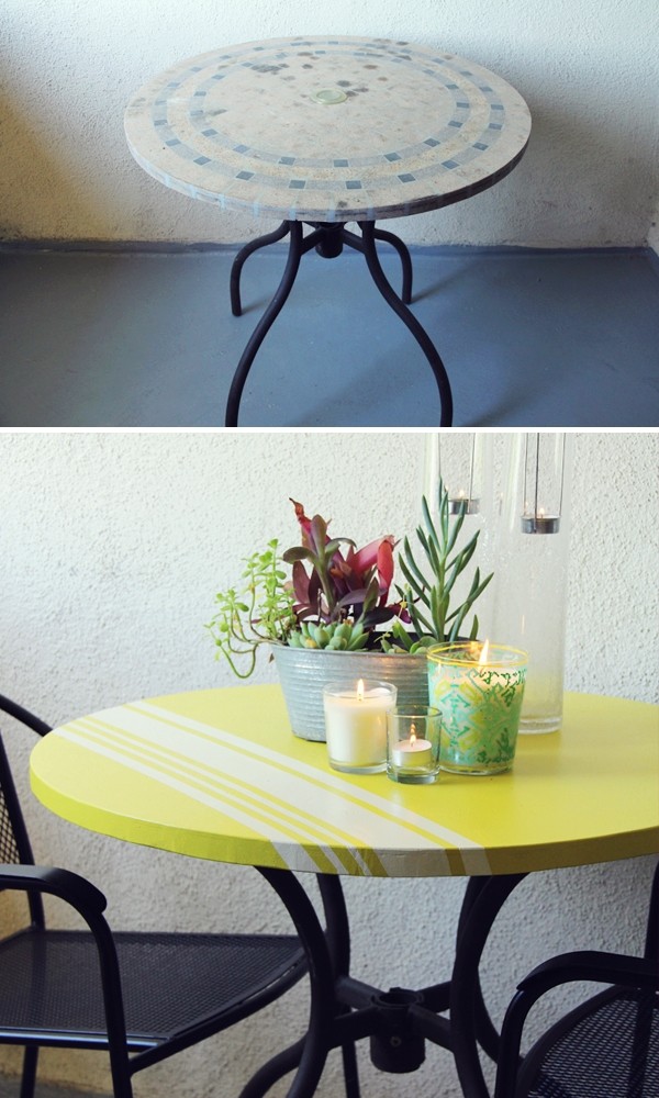 inspirierende Möbel Renovierungen rund tisch gelb